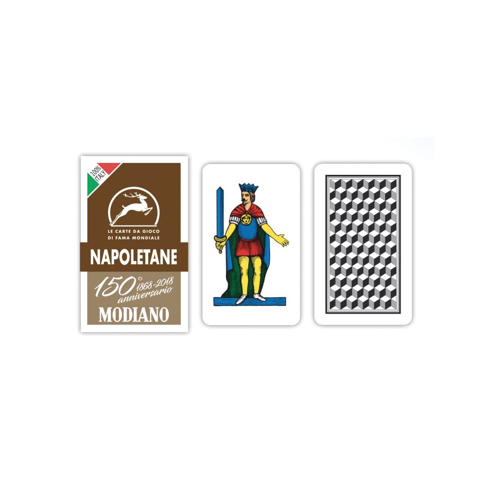 MODIANO 150&deg; CARTE NAPOLETANE MARRONE 2 Mazzi